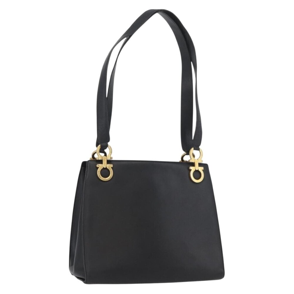 Salvatore Ferragamo Gancini Tote Leather